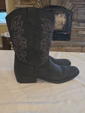 DEER STAGS faux leather soft western cowboy festival BOHO boots Mens 6 Ladies 8
